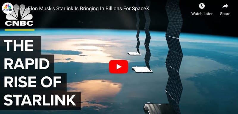 Starlink to bring billions to SpaceX.