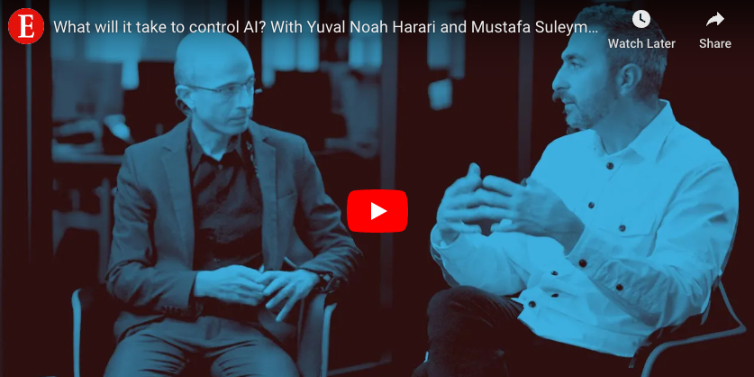 Sky's the limit or end of days:  a yarn on AI with Harari and Suleyman